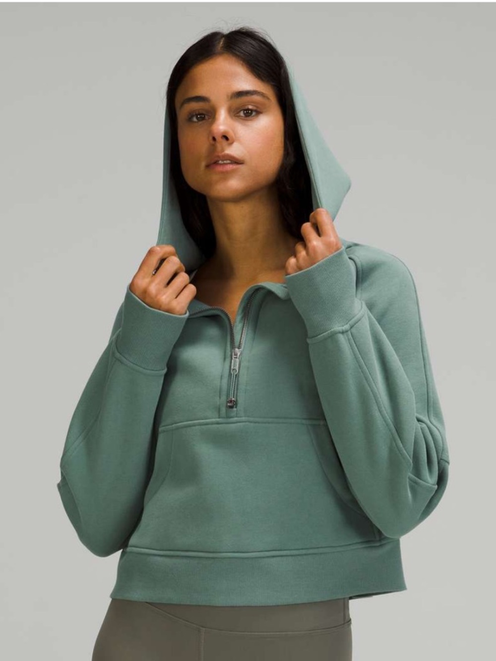 Lululemon Scuba Oversized Half-Zip Hoodie Tidewater Teal